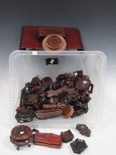 Lot 209 - A quantity of Oriental hardwood stands
