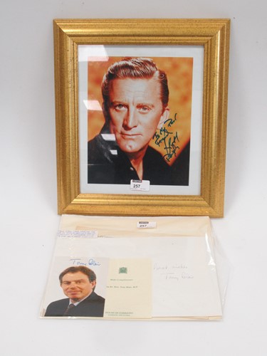 Lot 257 - A collection of ephemera including two Tony...
