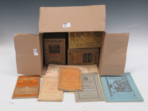 Lot 222 - Ilford and Leytonstone - box of 12 yearbooks,...