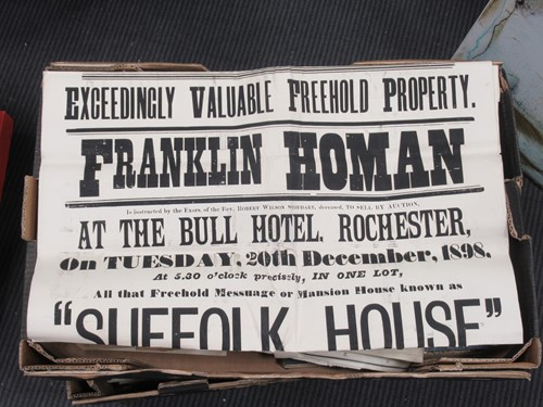 Lot 225 - Three boxes of ephemera including maps, prints...