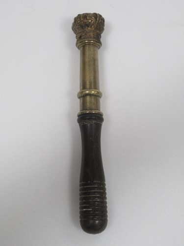 Lot 192 - A Victorian tipstaff with turned wooden handle