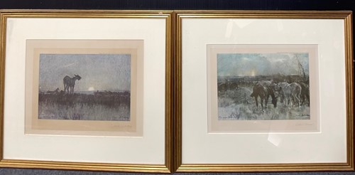 Lot 558 - Two colour prints after Gilbert Holiday,...