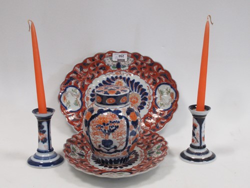 Lot 135 - A large Italian blue and white painted vase by...