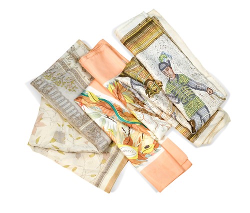 Lot 164 - A group of three designer scarves
