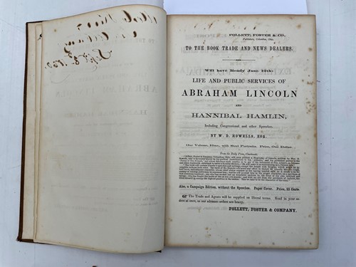 Lot 242 - LINCOLN (Abraham) and Stephen DOUGLAS.
