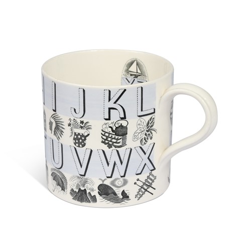 Lot 37 - Eric Ravilious for Wedgwood, a 'Nursery Alphabet' mug, 1937