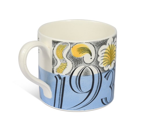 Lot 39 - Eric Ravilious for Wedgwood, an Edward VIII commemorative coronation mug, 1937
