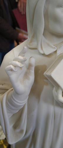 Lot 3 - A Worcester Parian figure of Dante, standing...