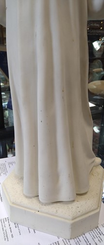 Lot 3 - A Worcester Parian figure of Dante, standing...