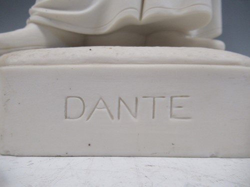 Lot 3 - A Worcester Parian figure of Dante, standing...