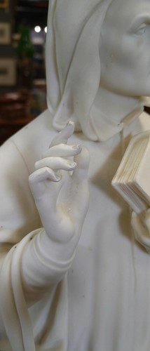 Lot 3 - A Worcester Parian figure of Dante, standing...