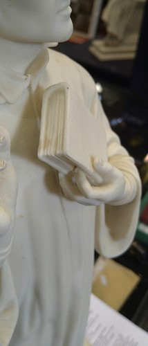 Lot 3 - A Worcester Parian figure of Dante, standing...