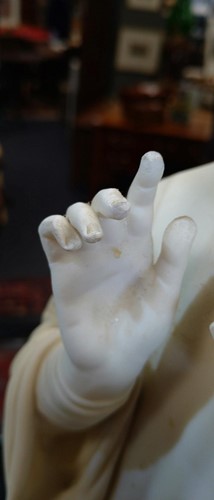 Lot 3 - A Worcester Parian figure of Dante, standing...