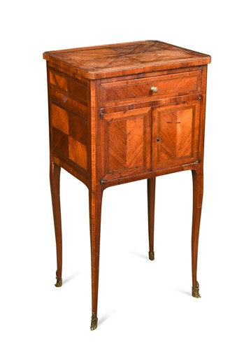 Lot 531 - A French kingwood night cupboard stamped 'J.M.VALETTE', late 18th century