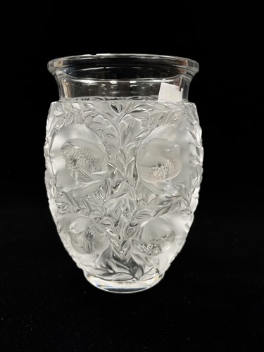 Lot 10 - Bagatelle, a Lalique frosted and polished glass vase