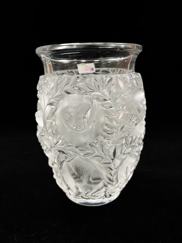 Lot 10 - Bagatelle, a Lalique frosted and polished glass vase
