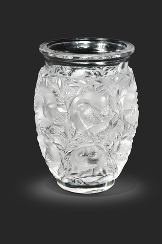 Lot 10 - Bagatelle, a Lalique frosted and polished glass vase