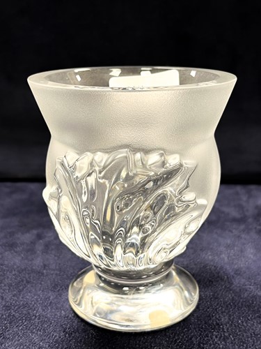 Lot 10 - Bagatelle, a Lalique frosted and polished glass vase