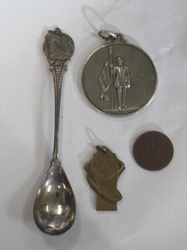 Lot 118 - Arab coin, apparently 1845, a Silver plated...