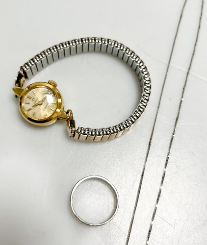 Lot 320 - An Omega watch with an 18ct gold case and base...