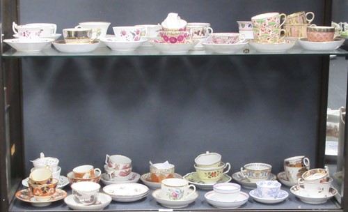 Lot 247 - A reference collection of nineteen tea cups...