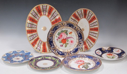 Lot 240 - A collection of 19th century English porcelain,...