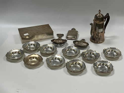 Lot 359 - A set of 11 continental ashtrays stamped...