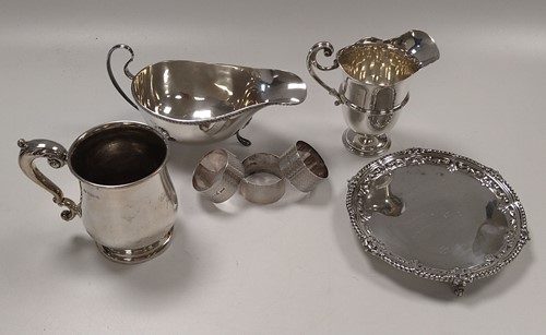 Lot 366 - A small collection of silverware including...