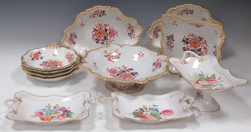 Lot 200 - A Flight Barr & Barr dessert service, circa...