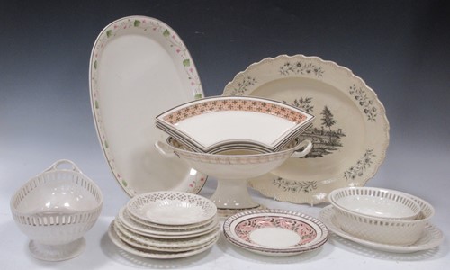 Lot 234 - A collection of early 19th century creamware...