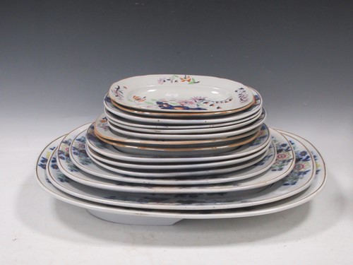 Lot 6 - A Davenport Stone China part dinner service,...
