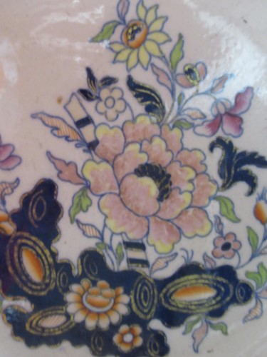Lot 6 - A Davenport Stone China part dinner service,...