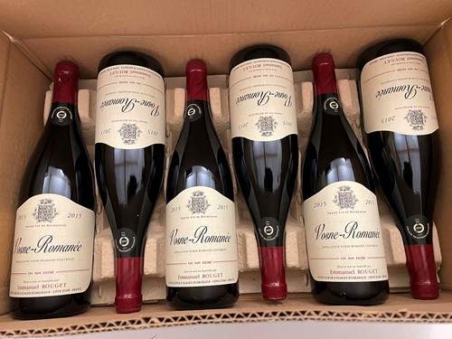Lot 27 - Vosne-Romanée 2015, Emmanuel Rouget, 6 bottles...