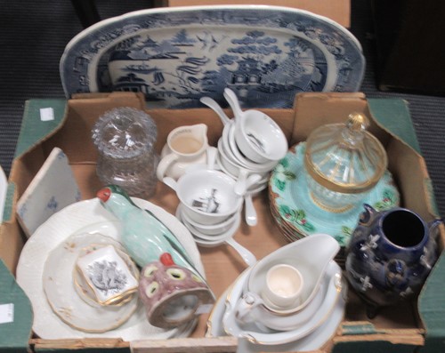 Lot 177 - Nine Burleigh dinner plates with fish designs;...