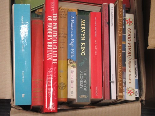 Lot 180 - Six boxes of general books, including...