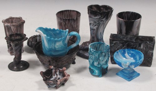 Lot 207 - A collection of Victorian Vitro-porcelain...