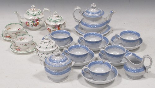 Lot 243 - Two 19th century child's pottery tea services