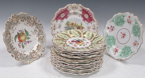 Lot 188 - A John Ridgway harlequin set of sixteen...