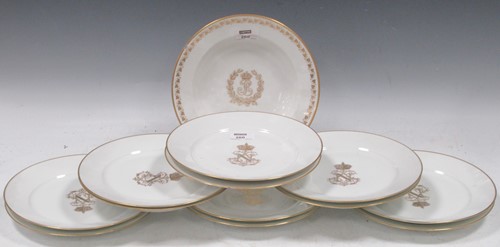 Lot 260 - A set of twelve Sevres dinner plates, dated...
