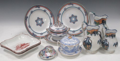Lot 273 - A collection of 19th century pottery, to...