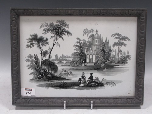 Lot 274 - A Staffordshire earthenware plaque, circa 1835-...