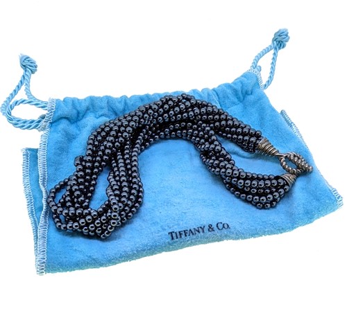 Lot 3 - Tiffany & Co - A Hematite torsade necklace