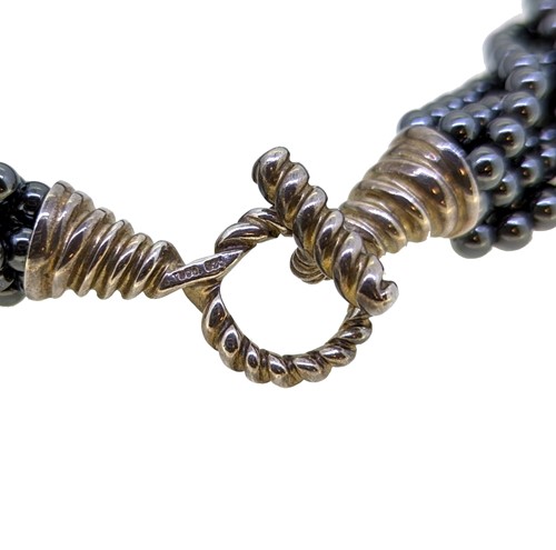 Lot 3 - Tiffany & Co - A Hematite torsade necklace
