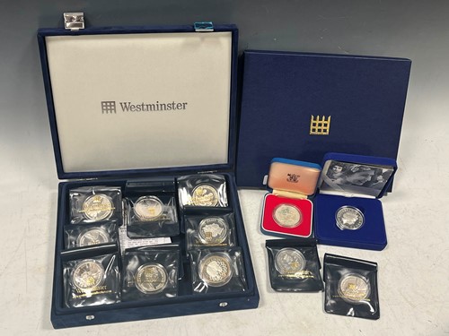 Lot 299 - A collection of coins, including 2006 £5,...