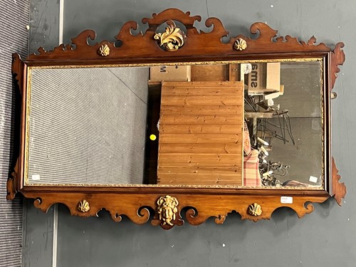 Lot 580 - A George II style mahogany and parcel gilt...