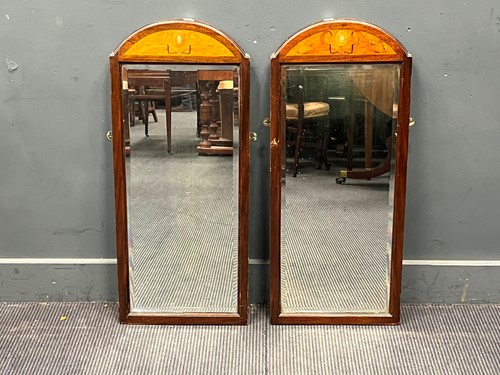 Lot 630 - A pair of Art Nouveau period wall mirrors, the...