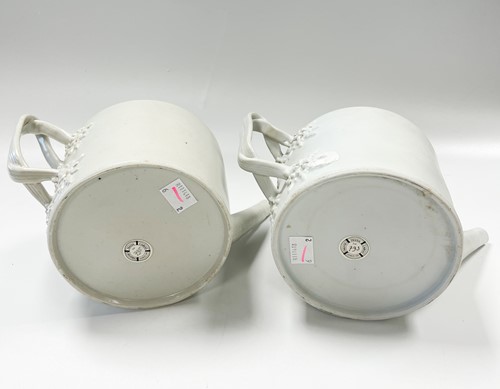 Lot 41 - Two Chinese porcelain Diana Cargo teapots and covers, circa 1816