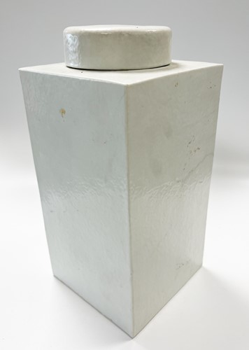 Lot 40 - A Chinese white glazed porcelain Diana Cargo storage jar and cover, circa 1816