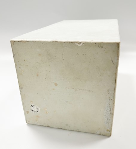 Lot 40 - A Chinese white glazed porcelain Diana Cargo storage jar and cover, circa 1816