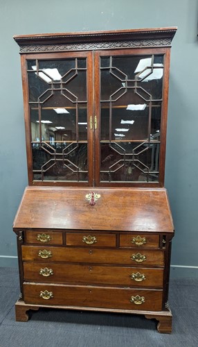 Lot 551 - A George III style 19th century mahogany...